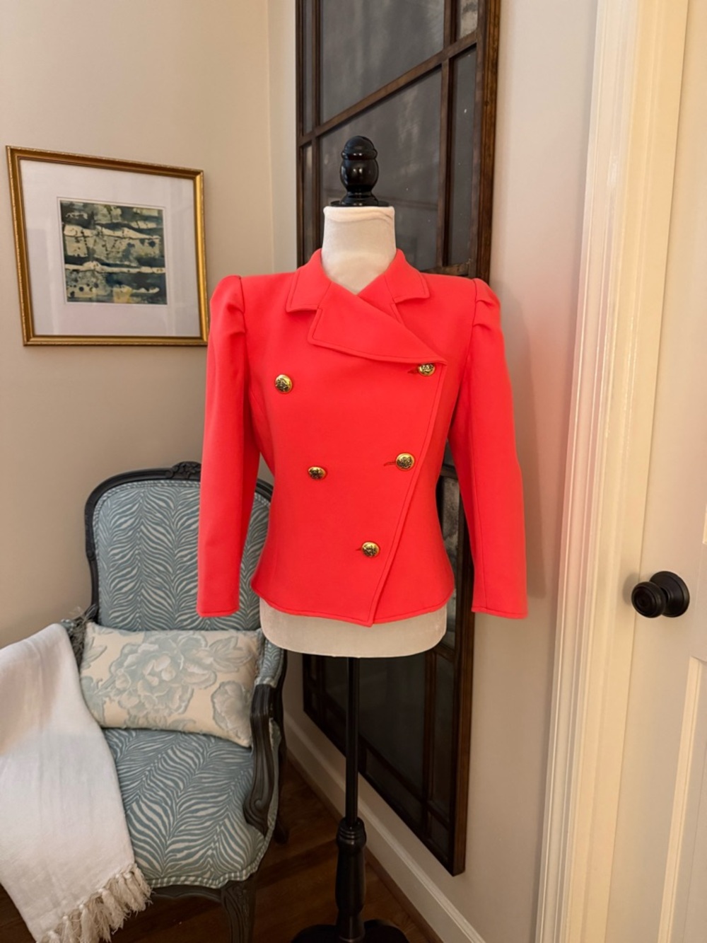 SMYTHE DB Box Pleated Jacket - Asymmetrical Double Breasted  LIKE NEW!!!